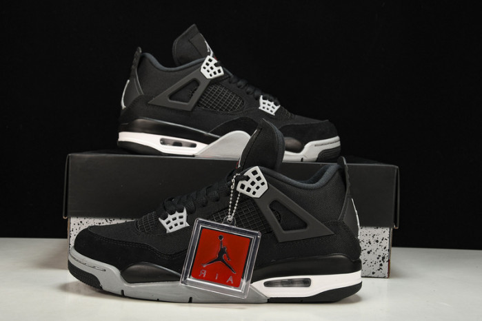 air jordan 4 black canvas dh7138-006