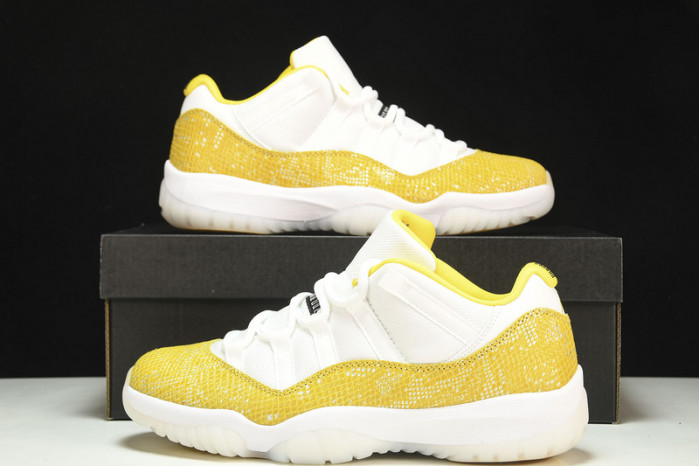 air jordan 11 low wmns “yellow snakeskin” ah7860-107