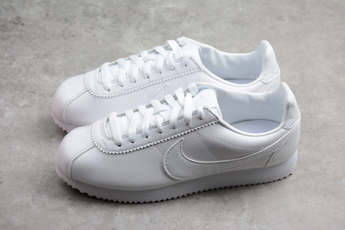 nike classic cortez leather white (w) 807471-102