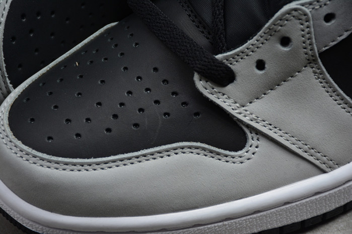 air jordan 1 retro high black white light smoke grey 555088-035