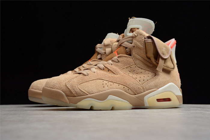 travis scott x air jordan 6 “british khaki” dh0690-200