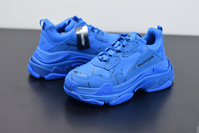 blcg sneaker triple.s.gomma blue 536737 w06e2 0848