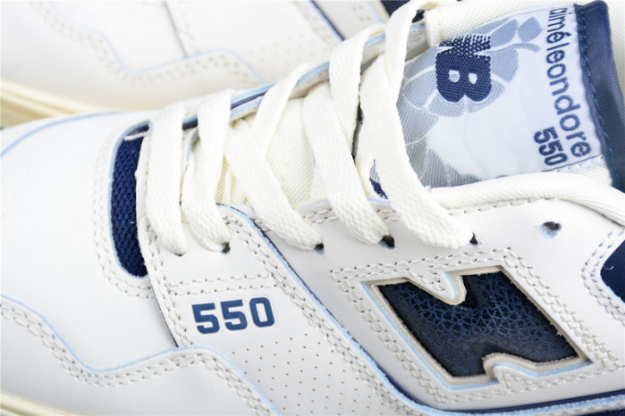 new balance 550 aime leon dore white navy bb550alf
