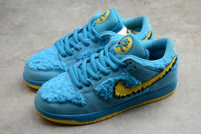 grateful dead nike sb dunk low blue bear cj5378-400