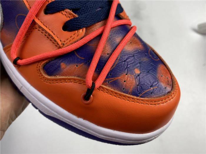 ow x nike sb dunk low orange perple white ct0856-801