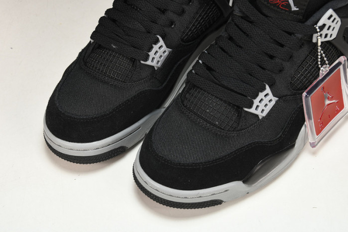 air jordan 4 black canvas dh7138-006