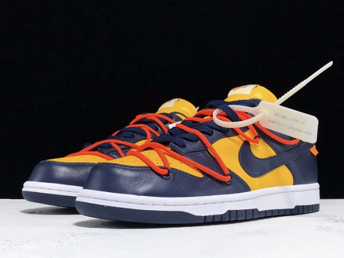 nike dunk low ow michigan ct0856-700
