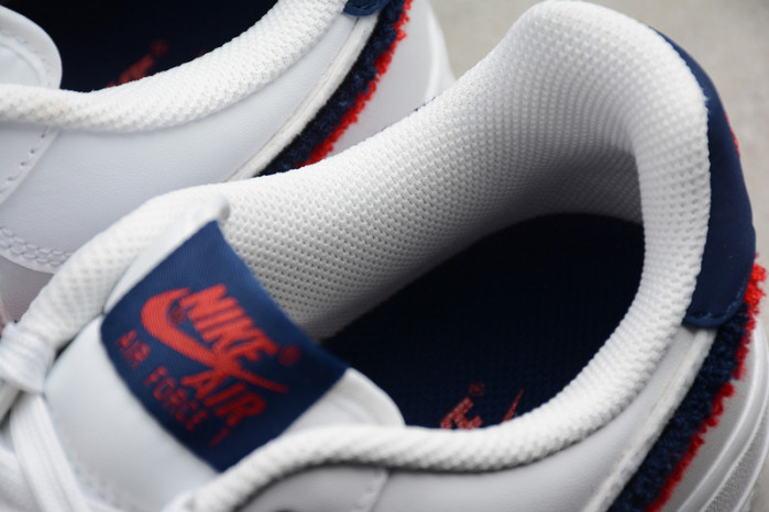 nike air force 1 low lv8 3d chenille swh white red blue 823511-106