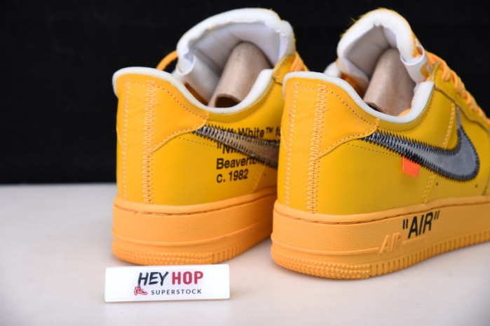 nike air force 1 low ow university gold metallic silver dd1876-700