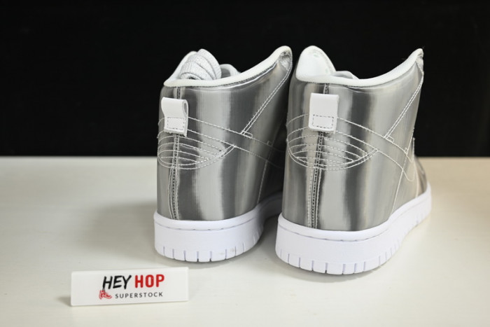 nike dunk high clot metallic silver dh4444-900