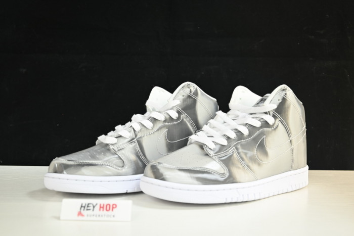 nike dunk high clot metallic silver dh4444-900
