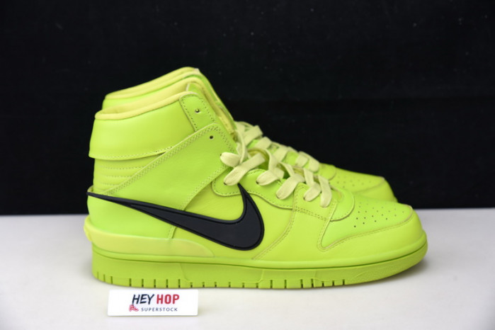 nike dunk high ambush flash lime cu7544-300