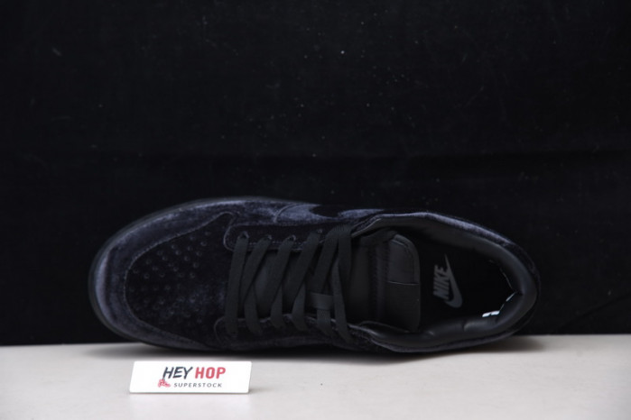 dover street market x nike dunk low triple black dh2686-002