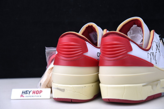 air jordan 2 retro low sp ow white red dj4375-106