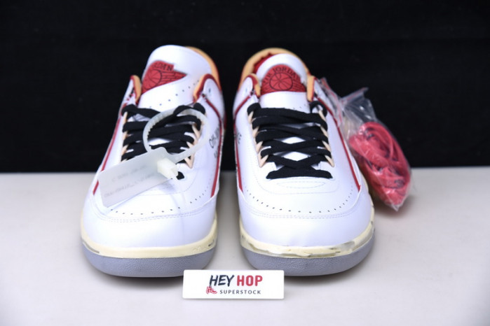air jordan 2 retro low sp ow white red dj4375-106