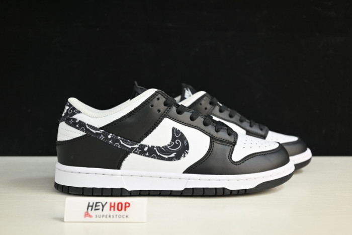 nike sb dunk low “black paisley" dh4401-100