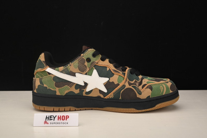 a bathing ape bape sta low abc camo green hp33-103