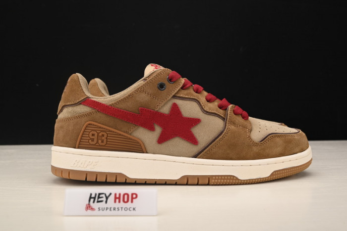 a bathing ape bape sta wheat red hp33-106