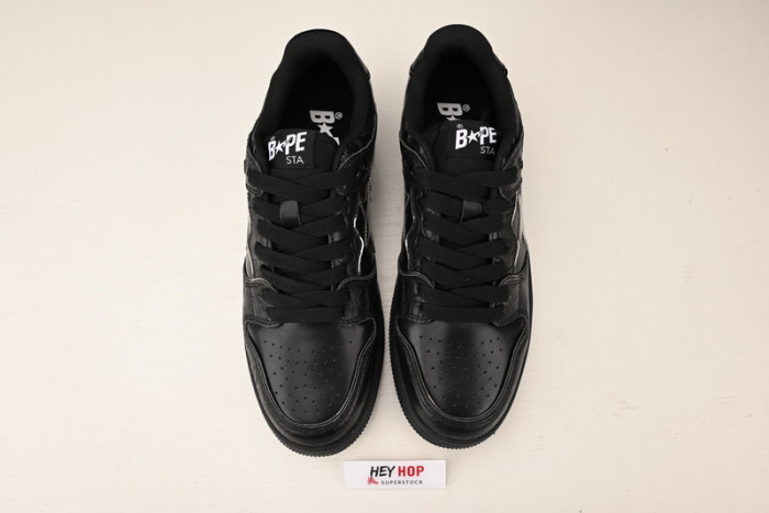 a bathing ape bape sk8 sta black silver hp33-119