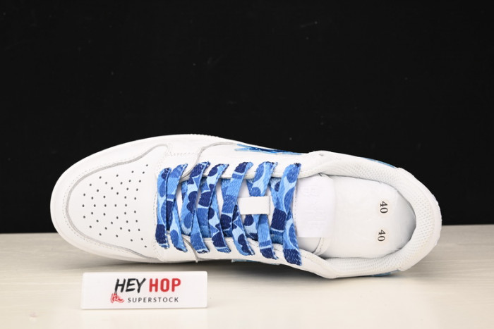 a bathing ape bape sta low white abc camo blue hp33-115