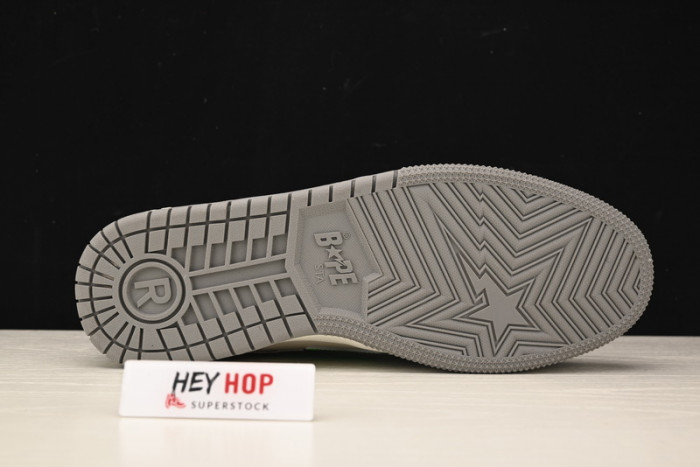a bathing ape bape sk8 sta grey green hp33-111