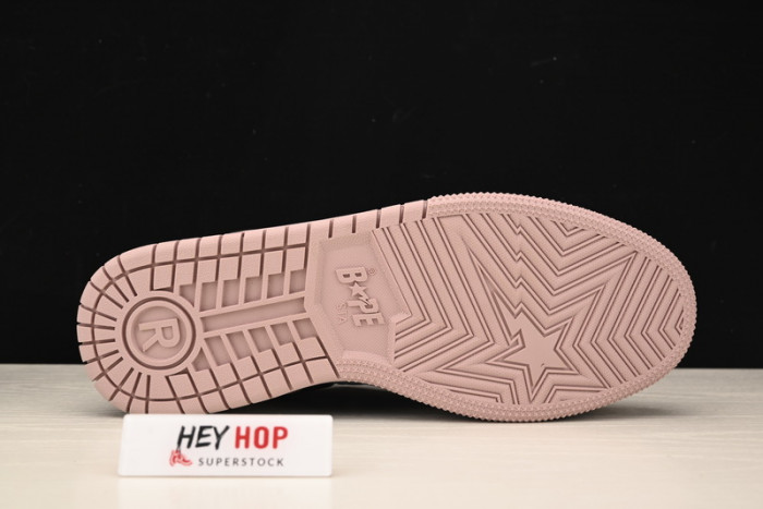 a bathing ape bape sk8 sta dirty pink black hp33-114