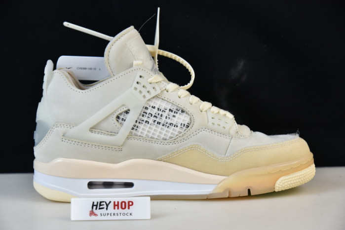 air jordan 4 retro ow sail cv9388-100