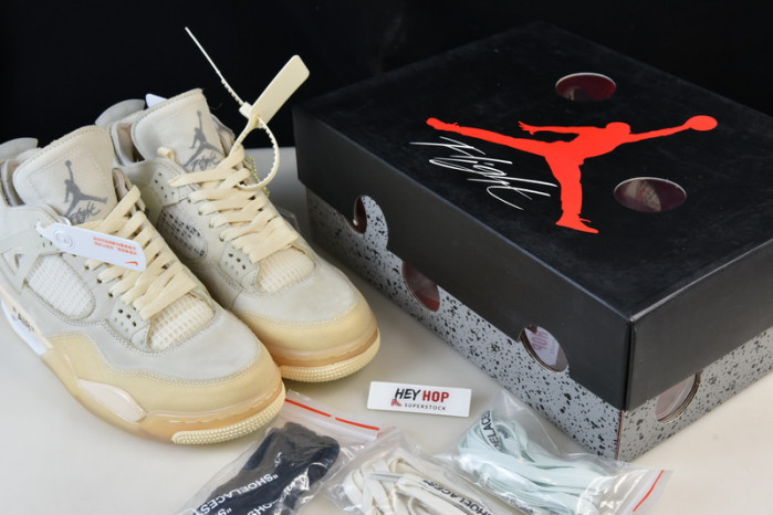air jordan 4 retro ow sail cv9388-100
