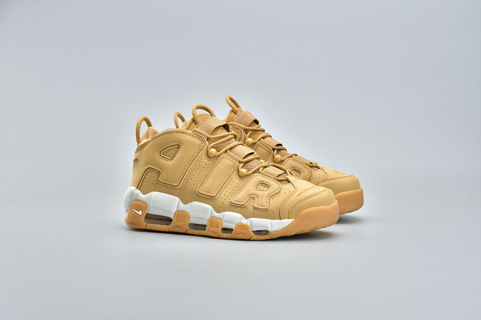 nike air more uptempo prm “wheat” brown aa4060-200