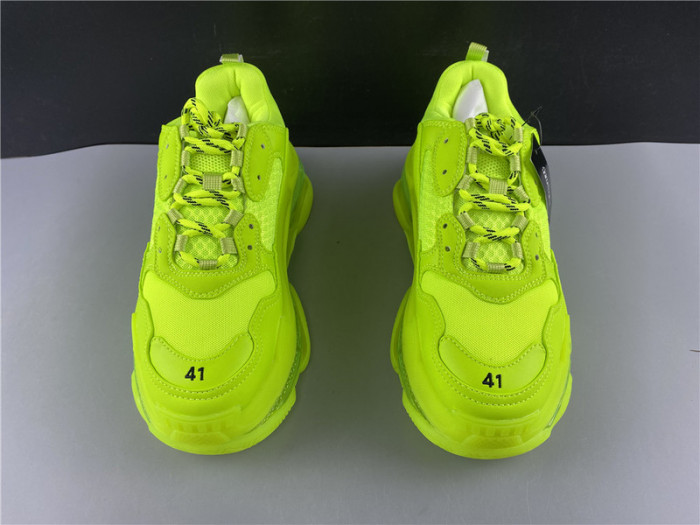 blcg sneaker triple.s.gomma fluorescent green 541624 w2ff1 3720