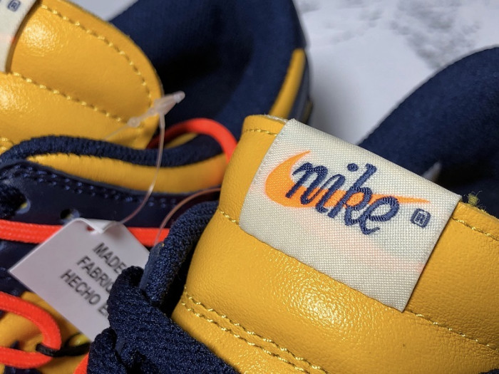 nike dunk low ow michigan ct0856-700