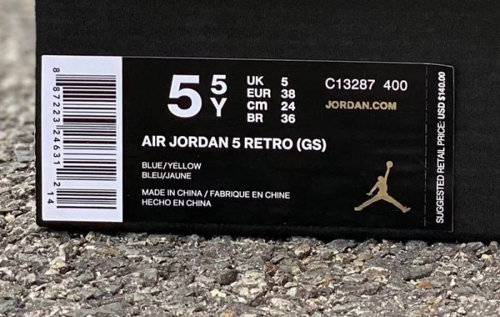 air jordan 5 retro laney varsity royal (gs) c13287-400