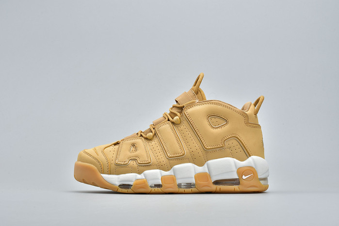 nike air more uptempo prm “wheat” brown aa4060-200