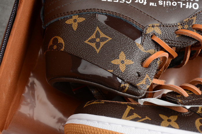 air jordan 1 ow aq0818-158 (with case)